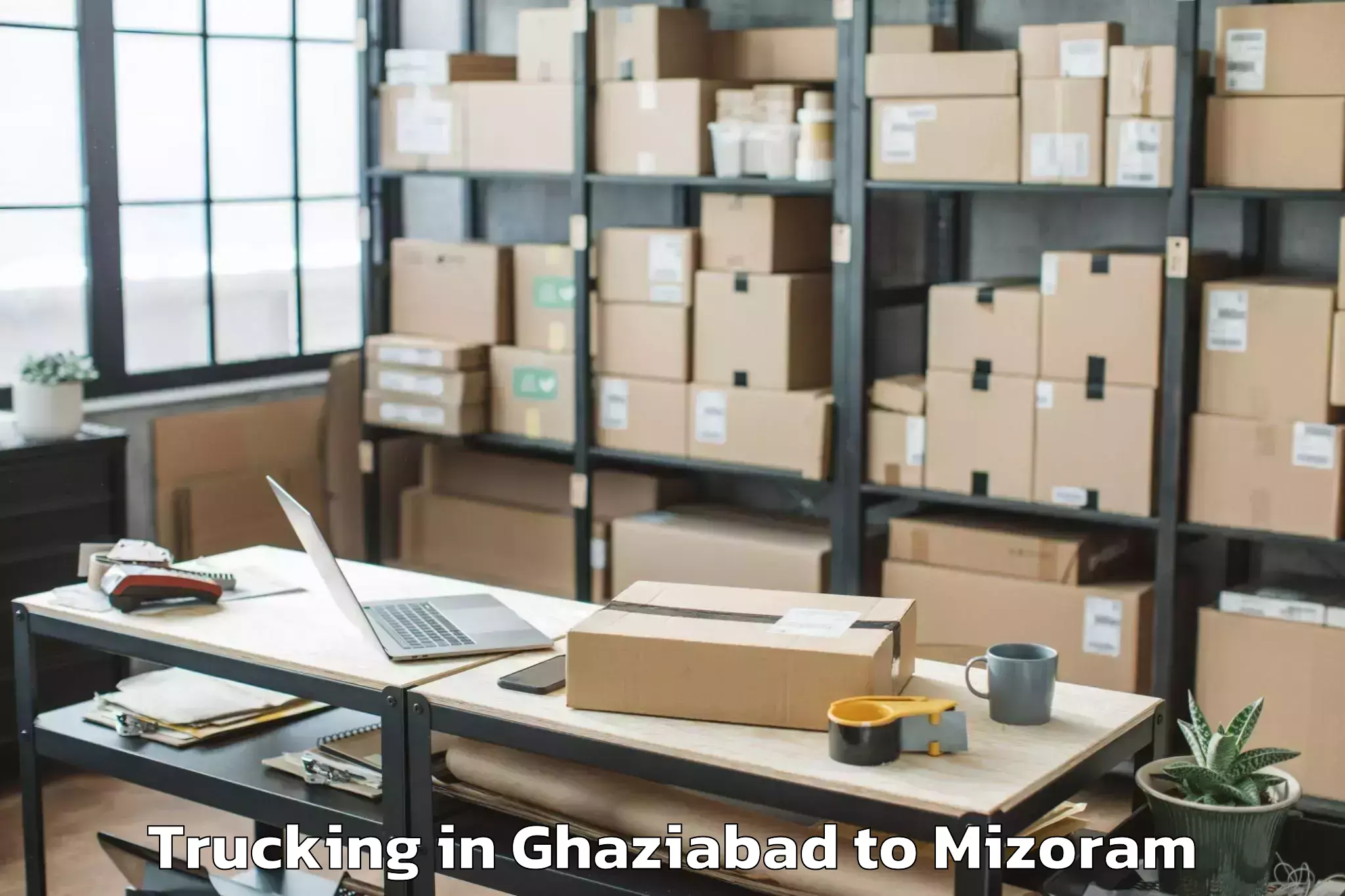 Professional Ghaziabad to Chawngte Trucking